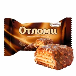 Конфеты Отломи в новогоднем наборе с шоколадным печеньем