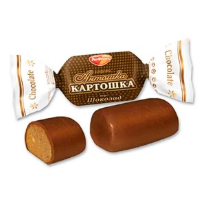 Конфеты Антошка-картошка в новогоднем наборе c фруктовым мармеладом 