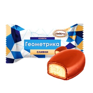 Конфеты Геометрика в новогоднем наборе с золотым Степом