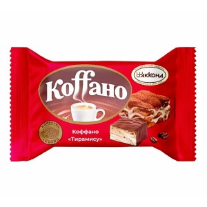 Конфеты Коффано в новогоднем наборе с хрустящим батончиком
