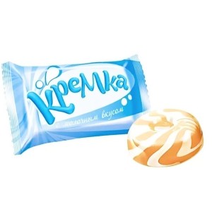  Конфеты Кремка в новогоднем наборе с вафельной конфетой