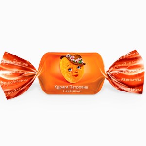 Конфеты Курага Петровна в новогоднем наборе c плиточным шоколадом