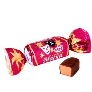 Конфеты Маска в новогоднем наборе с арахисовой халвой