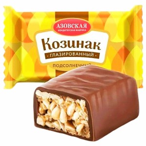 Конфеты Козинак в новогоднем наборе с хрустящим батончиком
